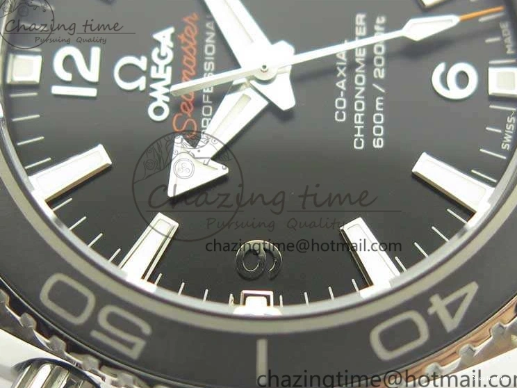 0321 Sleek Planet Ocean Professional Ceramic Bezel 42mm 1:1 MK Best Edition Silver Markers On SS Bracelet A 8085